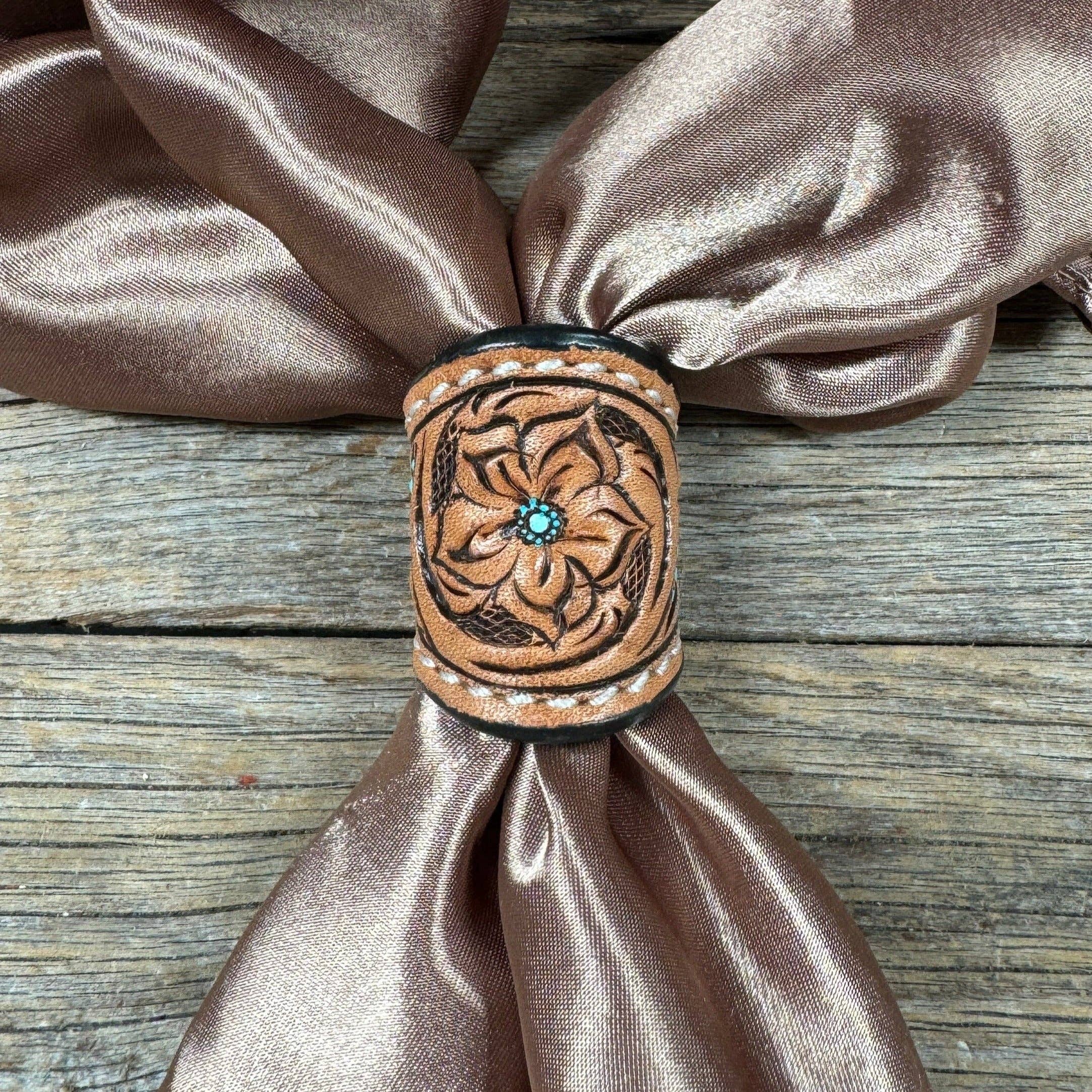 Rodeo Drive - Wholesale Slippers - Unisex - Tooled Leather Wild Rag Slides - Assorted6