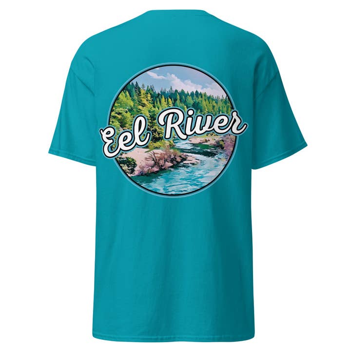 Eel River classic tee for wholesale by Humboldt Lost Coast Hoods