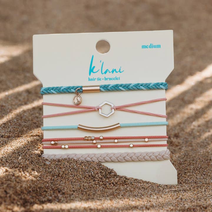 K'Lani hair tie bracelets - Wholesale Jewelry Set - Live Hair Tie Bracelets