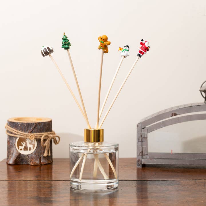 Christmas Diffuser Decor Reed Diffuser Decoration - Set of 5 for wholesale by Jardinopia UK