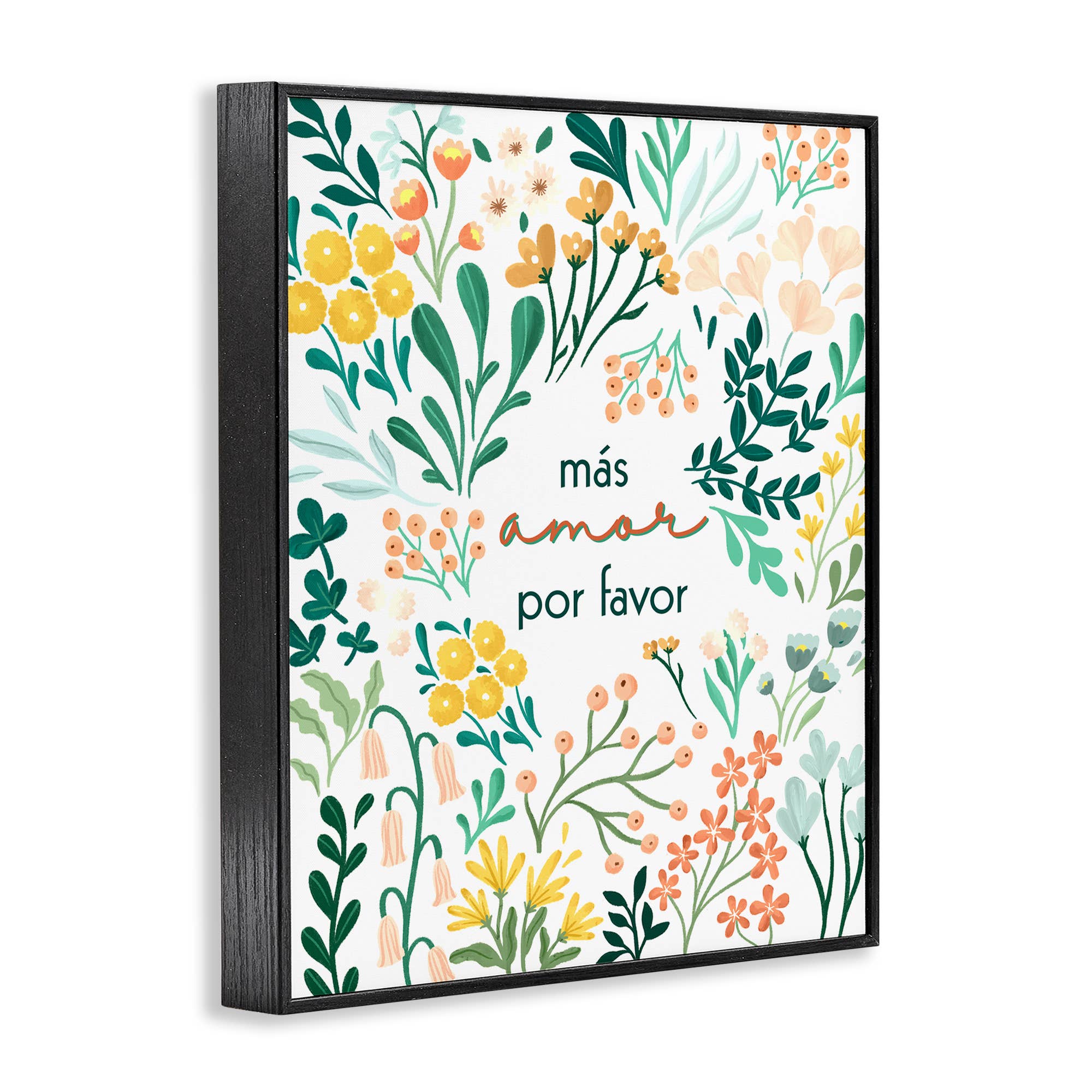 Stupell Industries – wholesale Väggdekor - Barn och baby – More Love Por Favour Blommor Framed Giclee Art11