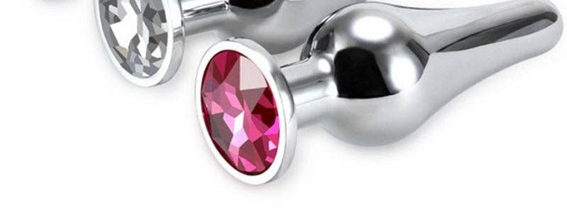 Kinky Pleasure - Venta al por mayor Juguetes eróticos - Power Escorts - BR213 Spink - Diamond King Pequeño Plug Anal Piedra Rosa - Longitud 9,5cm - diámetro: 3cm4