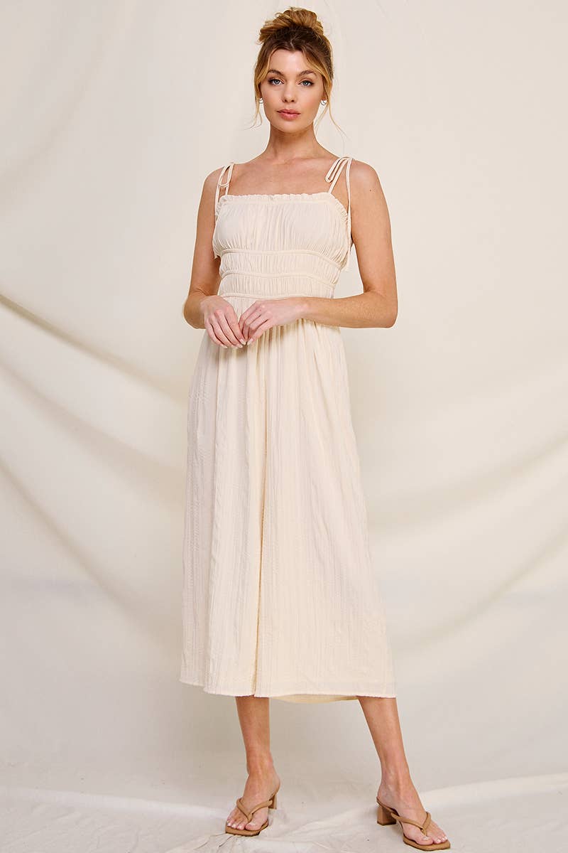 Allie Rose – wholesale Jumpsuit - Dam – Silkeslen ruched Babydoll Jumpsuit4