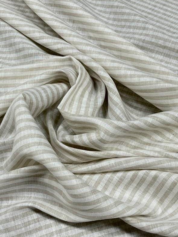 High-quality Stretch Linen Blend Fabric Made in Italy. for wholesale by Ermani Group Inc - Sustainable High-End Fabrics