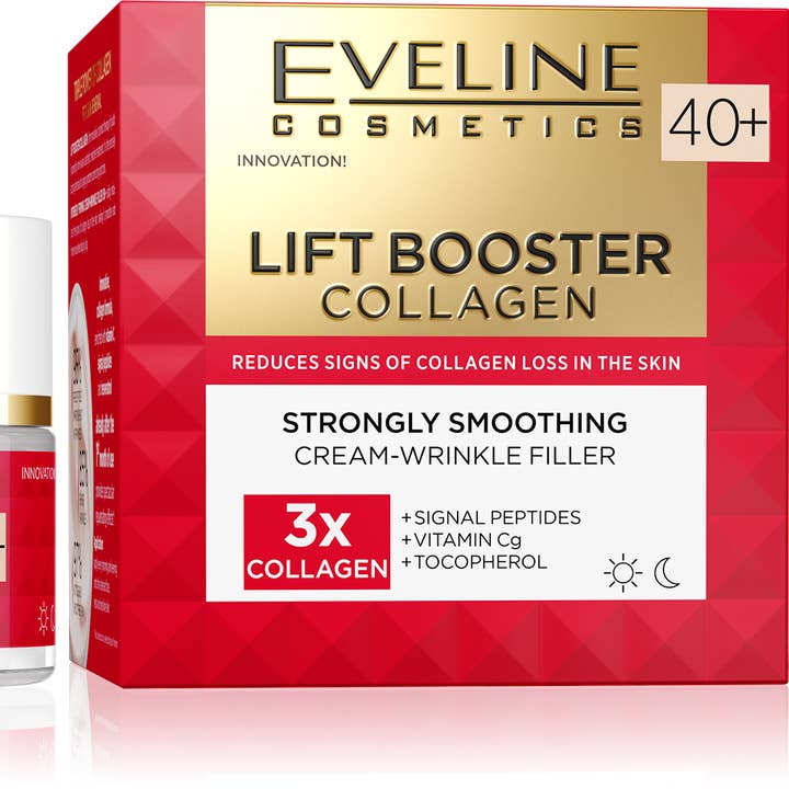 Lift Booster Collagen Strongly Smoothing Wrinkle Filler Cream 40+ for wholesale by Eveline Cosmetics