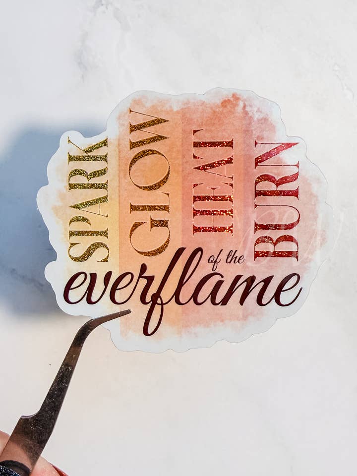 Kindred's Curse Saga Licensed Sticker Spark Glow Heat Burn for wholesale by Backing Wanderlust