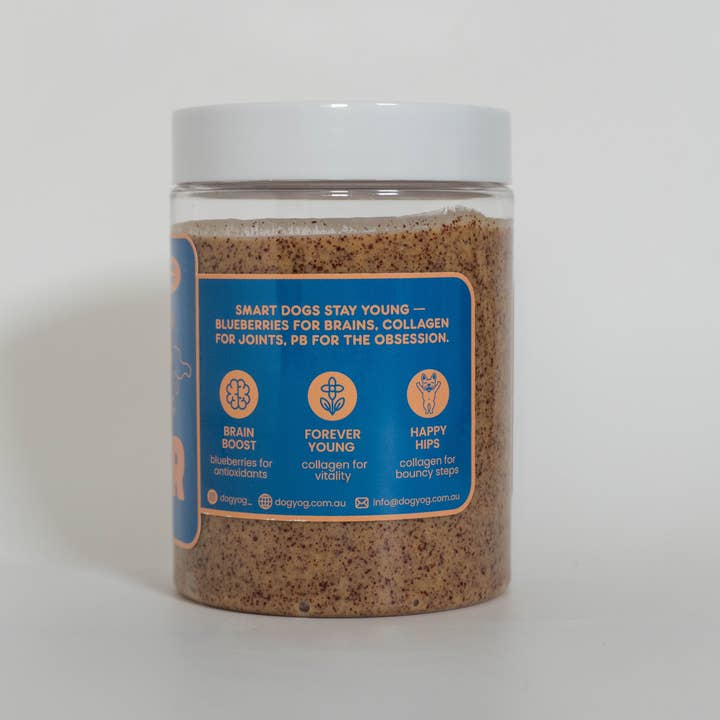 Dog Yog - Wholesale Pet treats – Dog - Blueberry & Collagen Peanut Butter 275g1