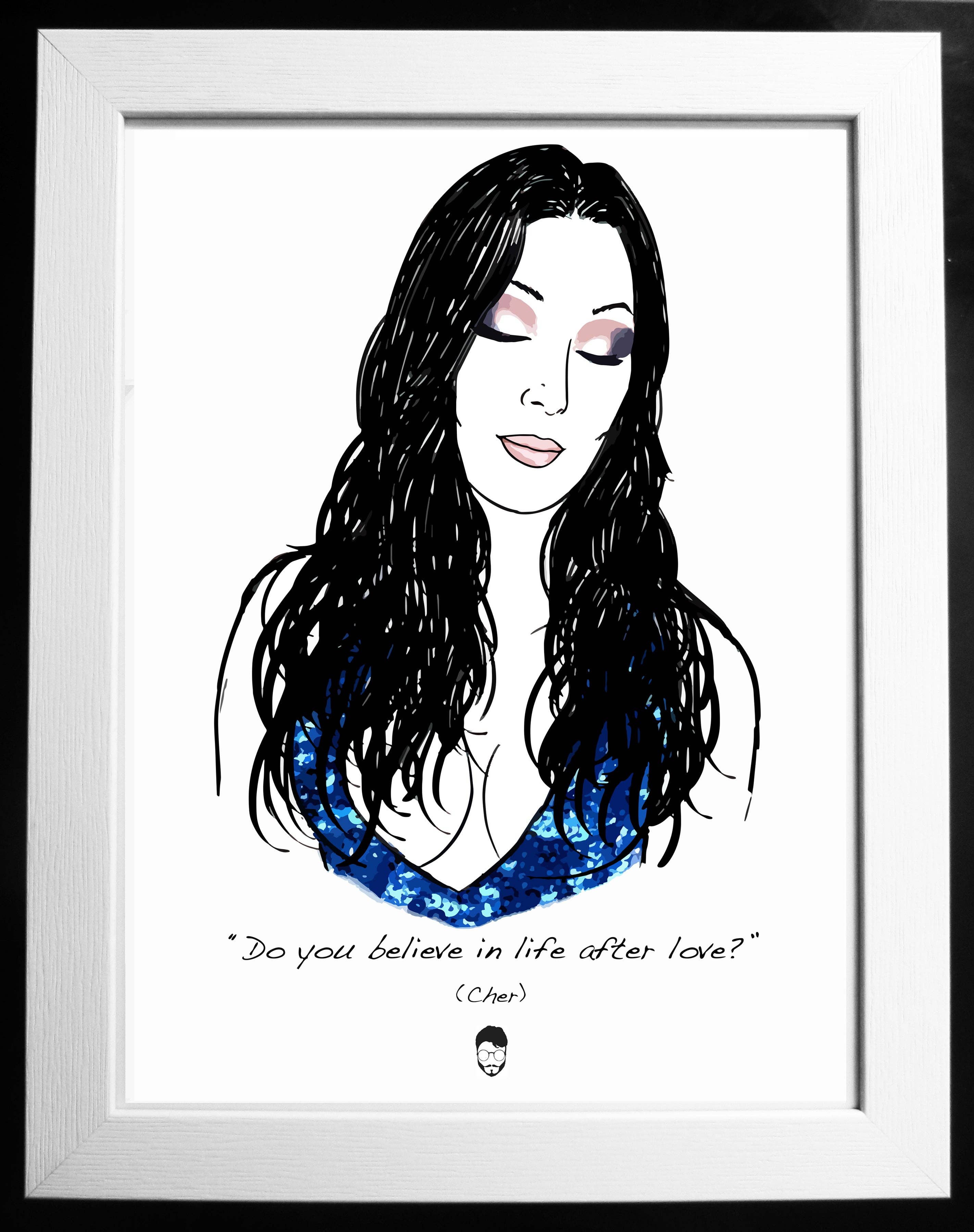 El loco del Pelo Rizo - Wholesale Art Print - Cher0