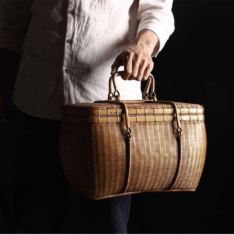 Gohobi （We cover U.S. import duties） - Wholesale Basket - Gohobi Handmade Bamboo Teaware Basket6