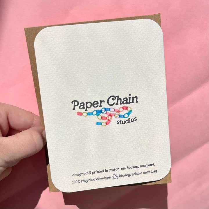 Paper Chain Studios - Wholesale Love Card - Cutie Pie Card