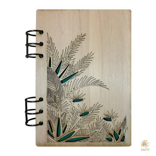 Lay3rD Lasercut - Houten Notebook - Planten - Berk for wholesale by Lay3rD