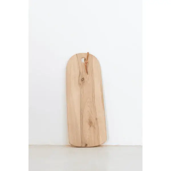 High crafty - Vente Planche à découper - Planche à découper marocaine en noyer faite à la main avec sangle en cuir –2