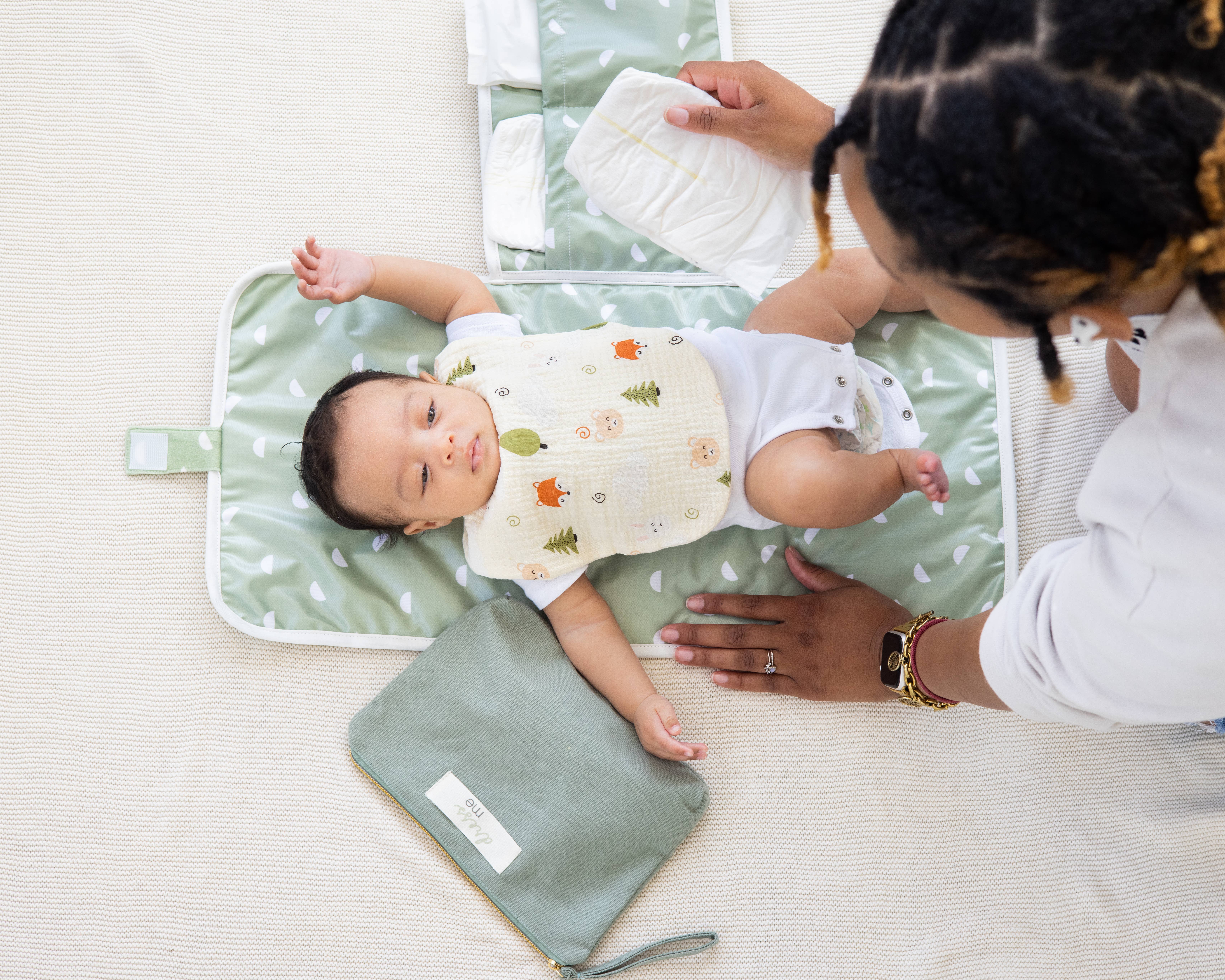Pearhead - Wholesale Changing Mat/Pad - Baby - Organic Sage Travel Changing Mat, Diaper Bag Changing Pad10