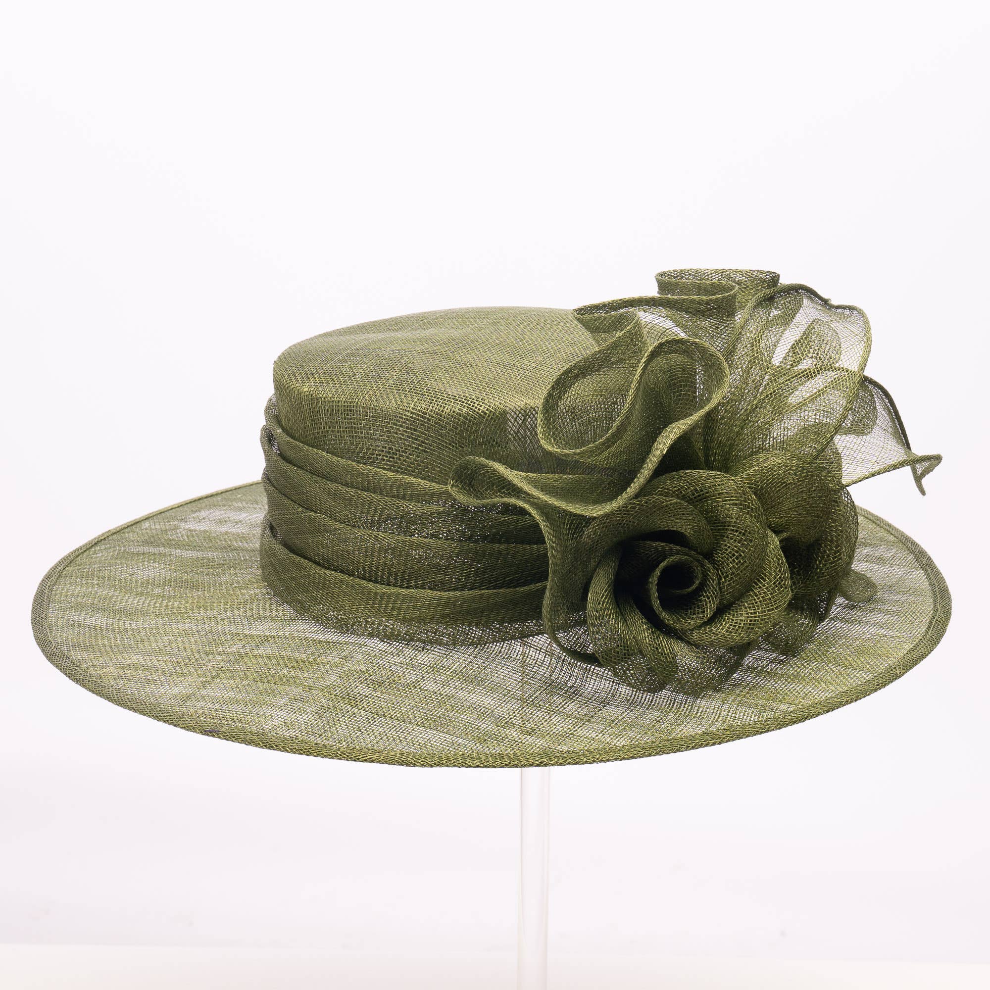 KaKyCo – Großhandel Fascinator – Damen – Gefalteter Rose Sina Hut mit mittlerer Krempe für Damen | 1191602