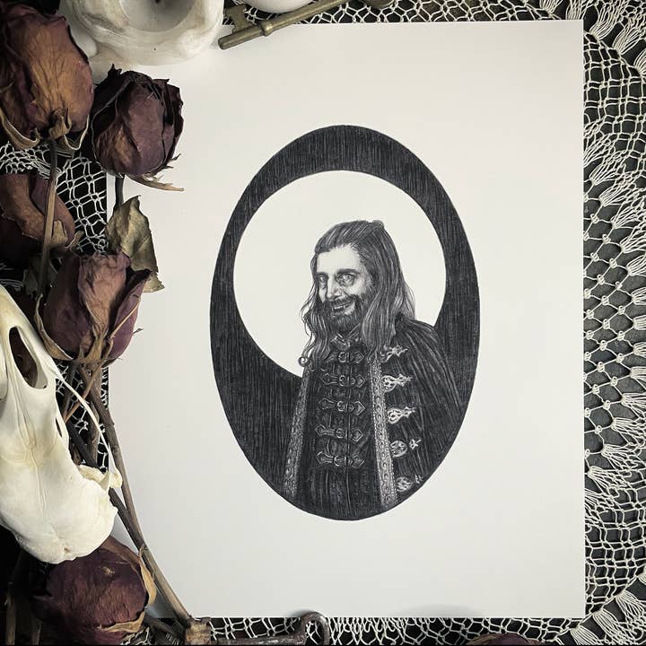 Nandor - Fine Art Print - Ce que nous faisons dans l'ombre -Vampire pour la vente par Caitlin McCarthy Art