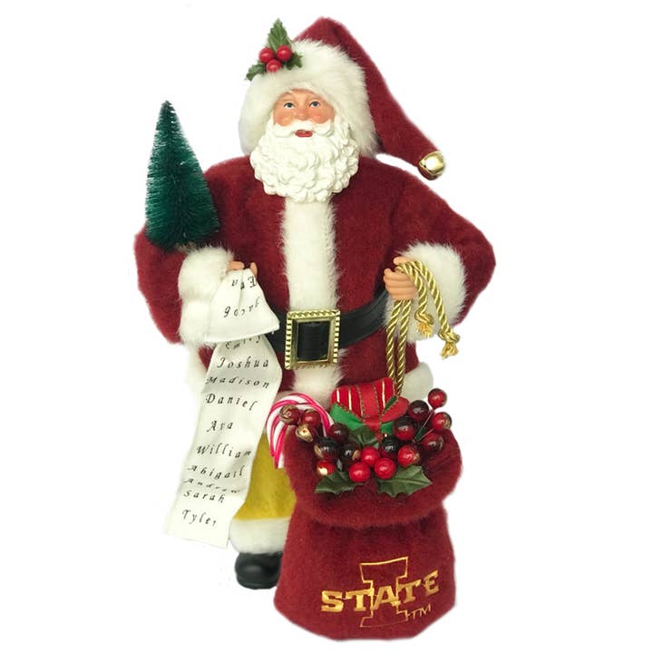 12" Iowa State Santa for wholesale by Santa’s Workshop Inc.