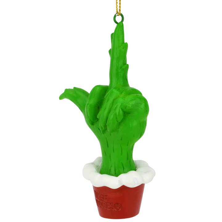 Tree Buddees - Wholesale Ornament - Green Hand Giving the Middle Finger Naughty Christmas Ornament4