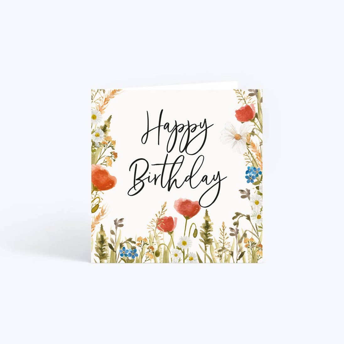 Anna Jayne Designs - Venta al por mayor Tarjetas de cumpleaños - Tarjeta de feliz cumpleaños con flores silvestres0