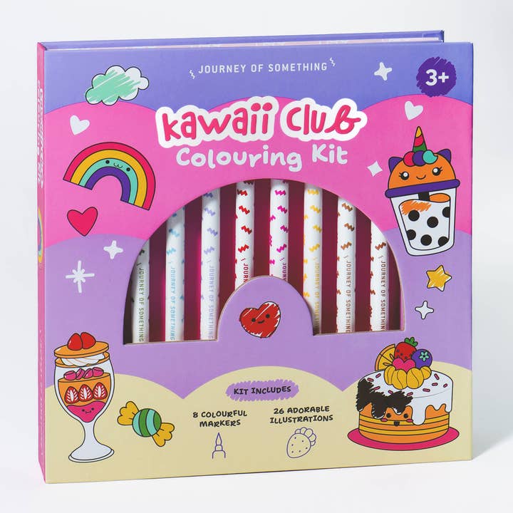 Kawaii Club Colouring Kit for wholesale by Journey Of Something AU & EU