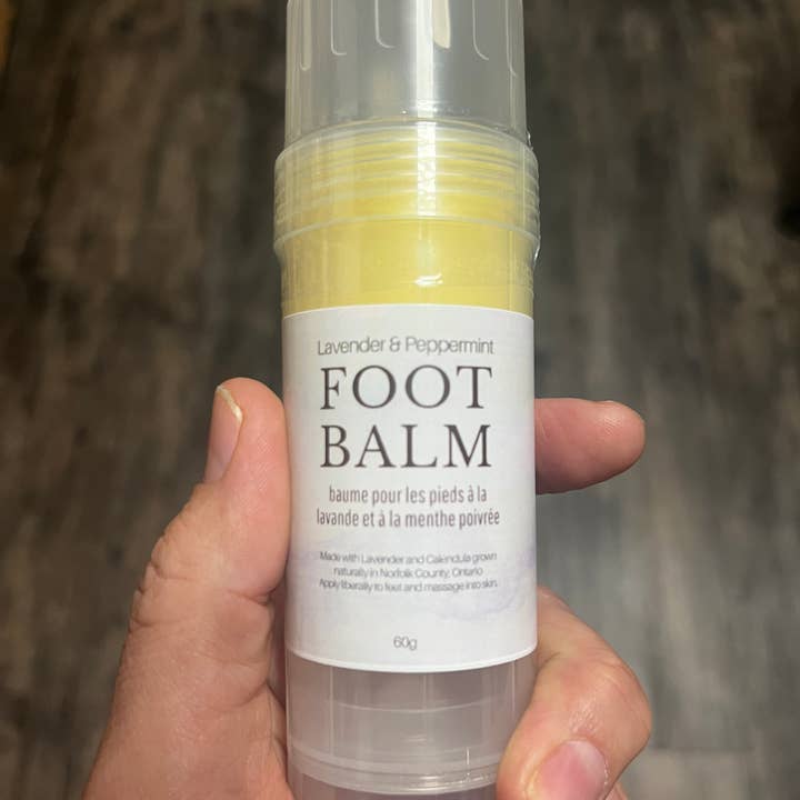 Lavender Peppermint Foot Balm for wholesale by Apple Hill Apothecary