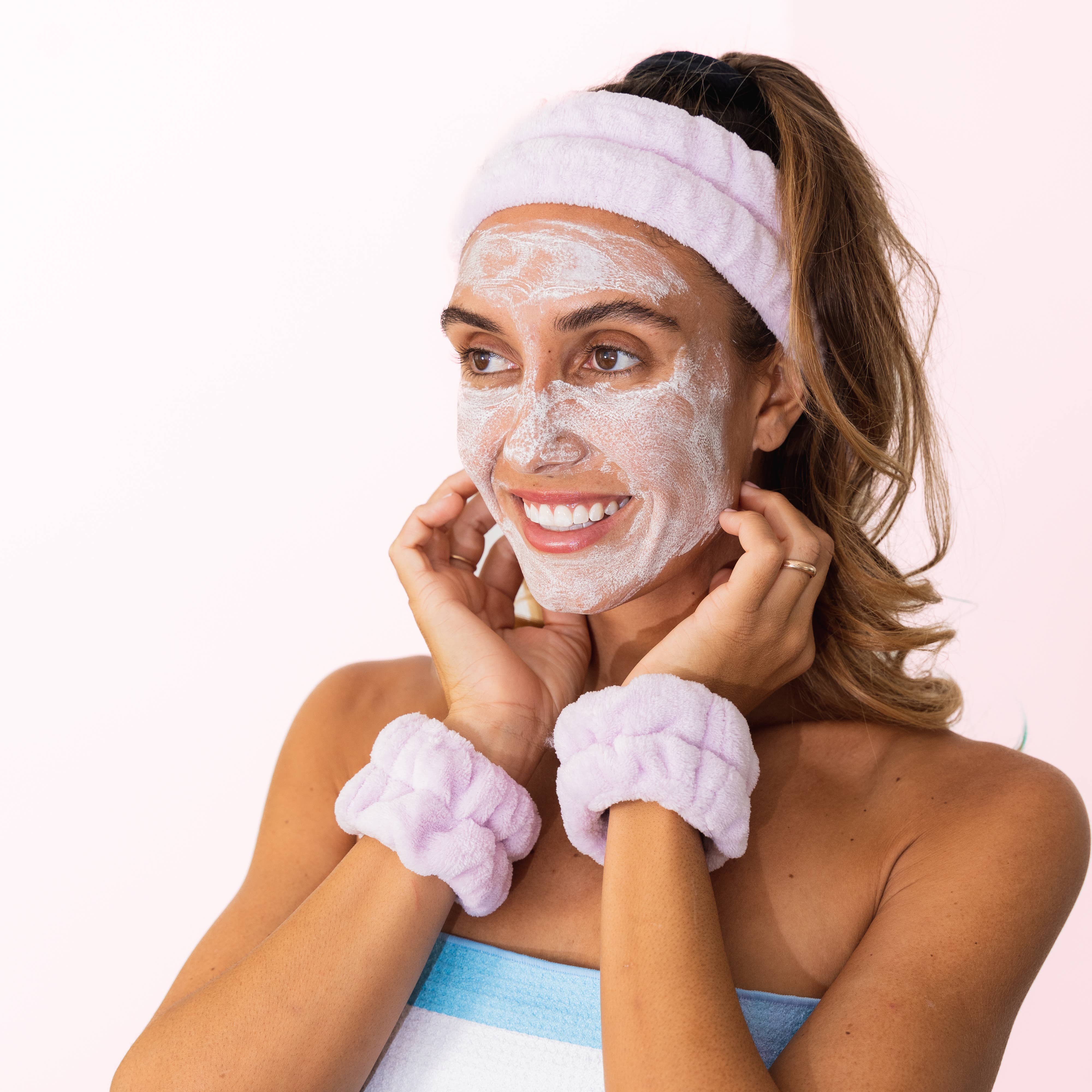 Frog Sac - Wholesale Spa Headband - Spa Headband - Skincare Headband & Wristband Set23