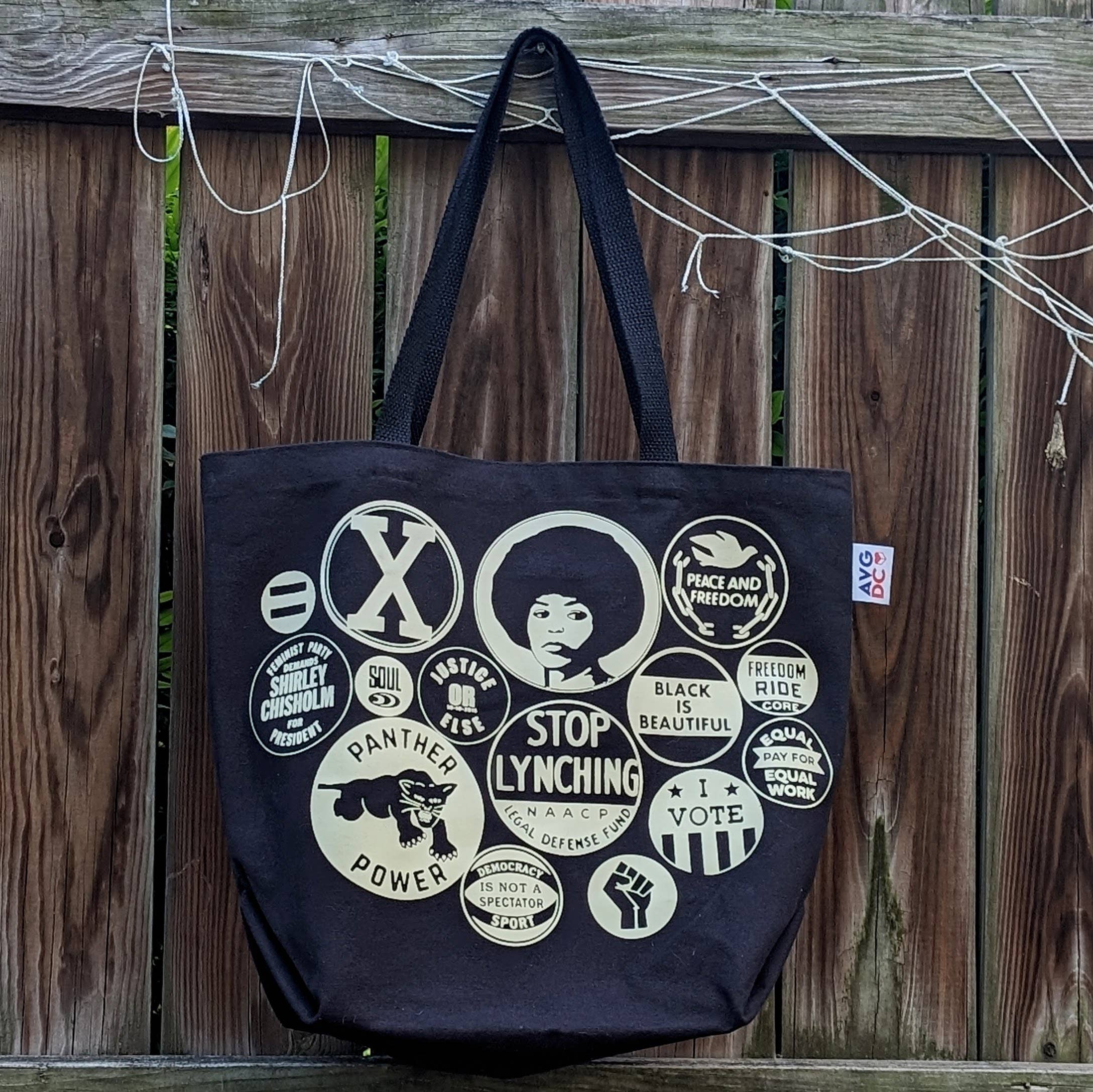 All Very Goods - Wholesale Tote Bag - Unisex - Tote Bag - Power Button (Black)3
