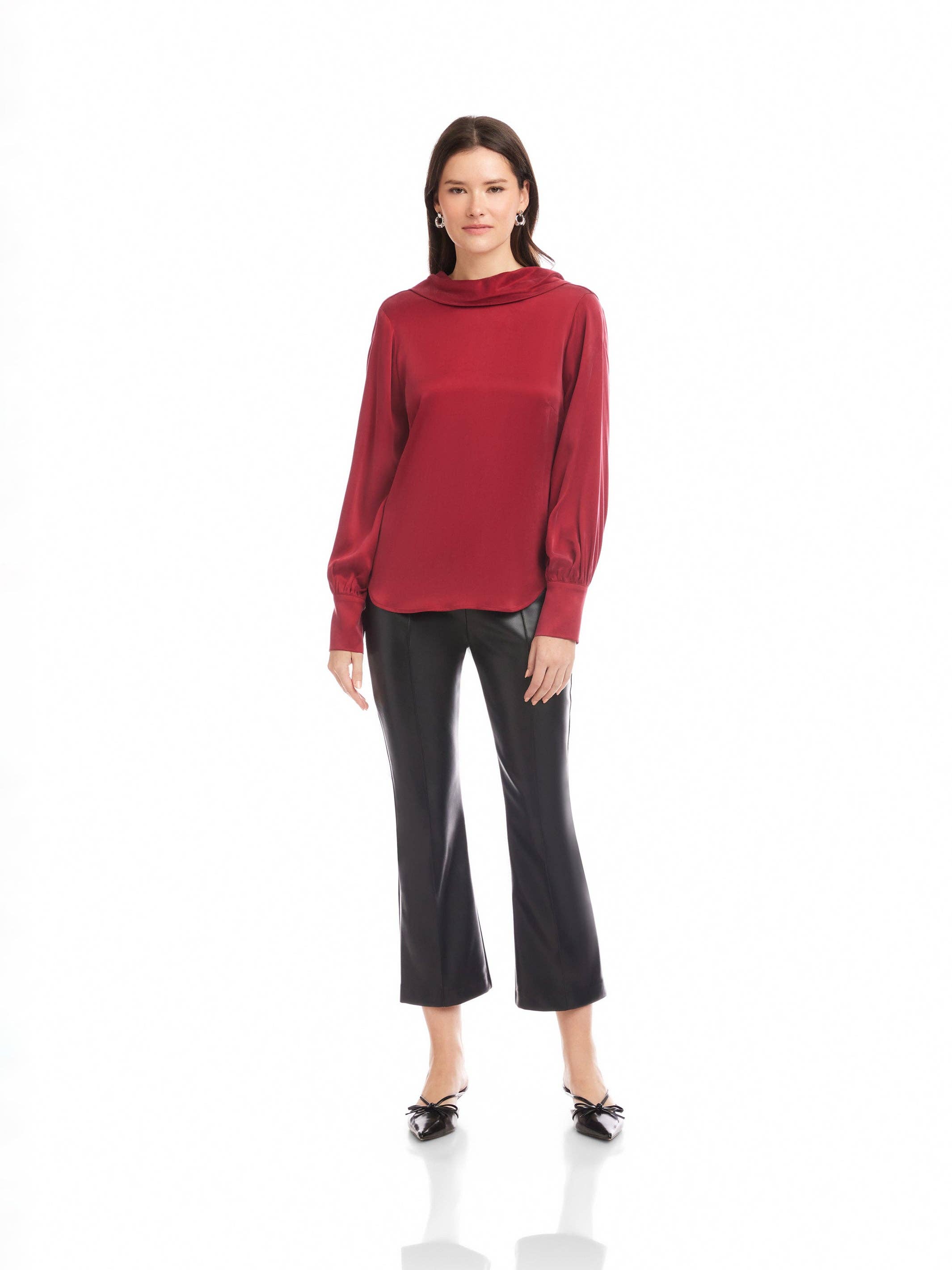 Brick F  Camille Cowl Back Top for wholesale on Faire1