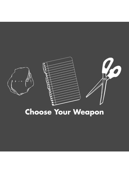 Feelin Good Tees - Wholesale Screen Printed T-Shirt - Unisex - Choose Your Weapon Rock Paper Scissors19