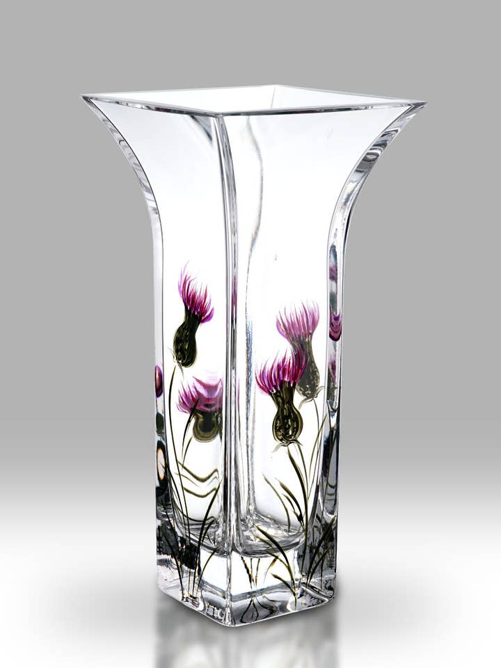Thistle - 22.5 cm Flared Vase for wholesale by Nobile Glassware Ltd.