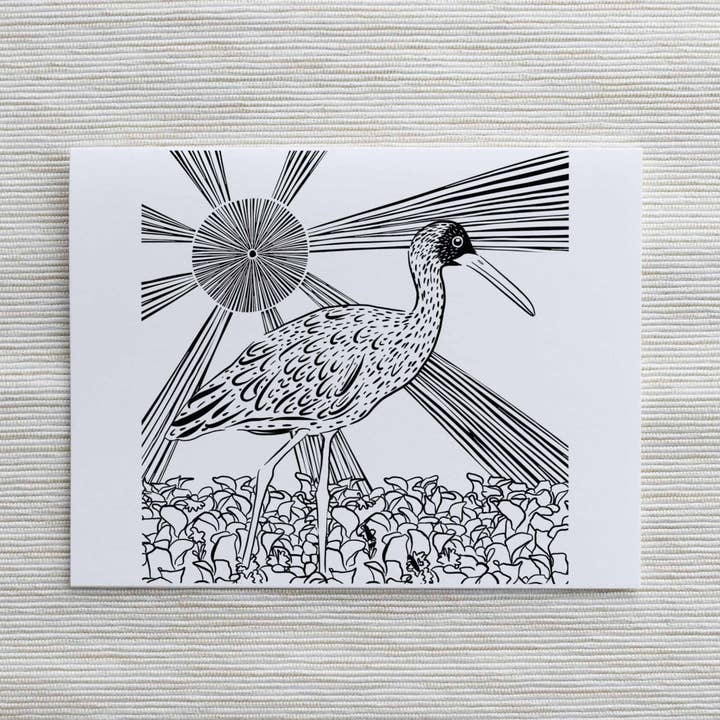 Limpkin - Blank Card for wholesale by Natalie V. Mason