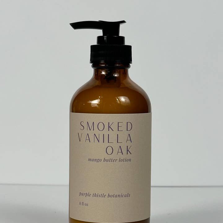 Purple Thistle Botanicals - Wholesale Body Cream/Lotion - Smoked Vanilla Oak Mango Butter Lotion0