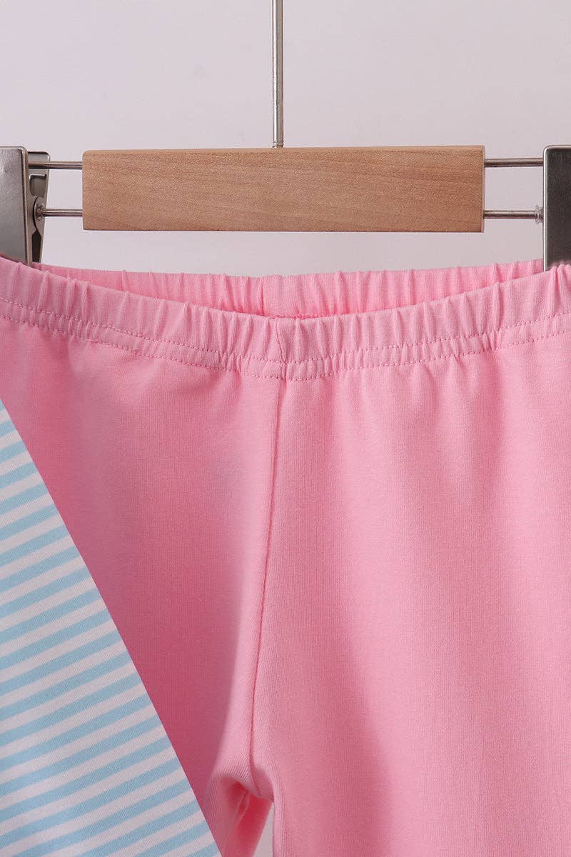 Mom & Co. – Engroshandel Top- og buksesæt – til børn – Blå bjørn fransk knude bukser sæt1