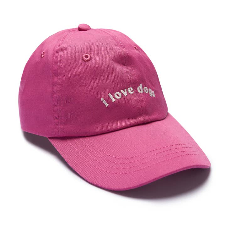 Kids - I love Dogs Cap in Pink for wholesale by The Paws