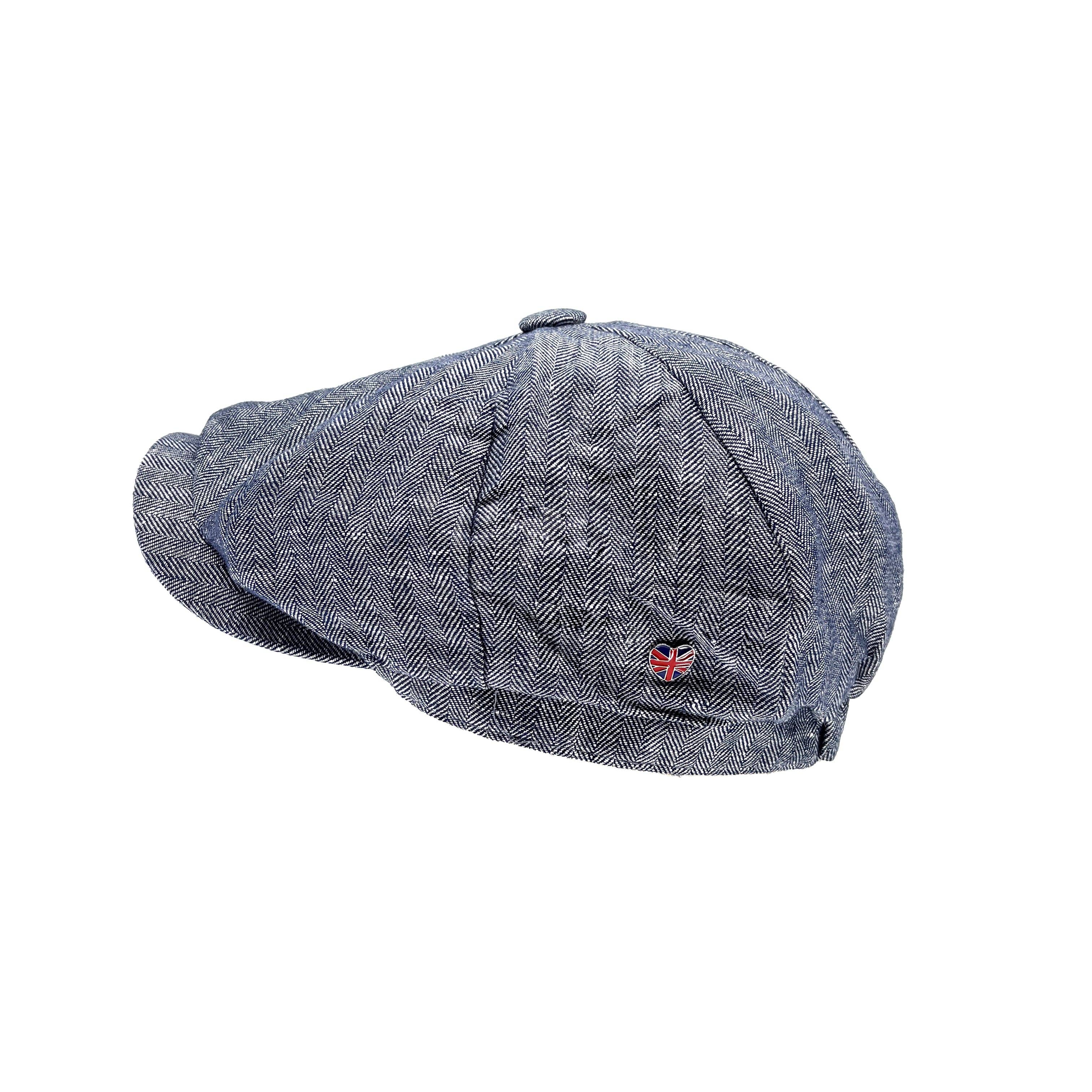 Heritage Traditions - Wholesale Newsboy/Schoolboy Hat - Unisex - Carlyle Herringbone Linen Newsboy Cap2