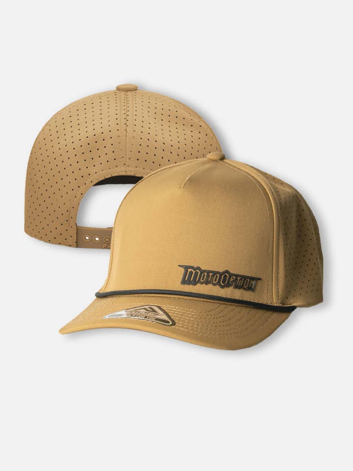 Offset Ace Rope Hat - Khaki for wholesale by MotoOption