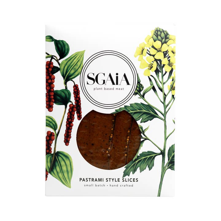 Vegan Pastrami-Style Slices (110g) for wholesale by Sgaia Foods