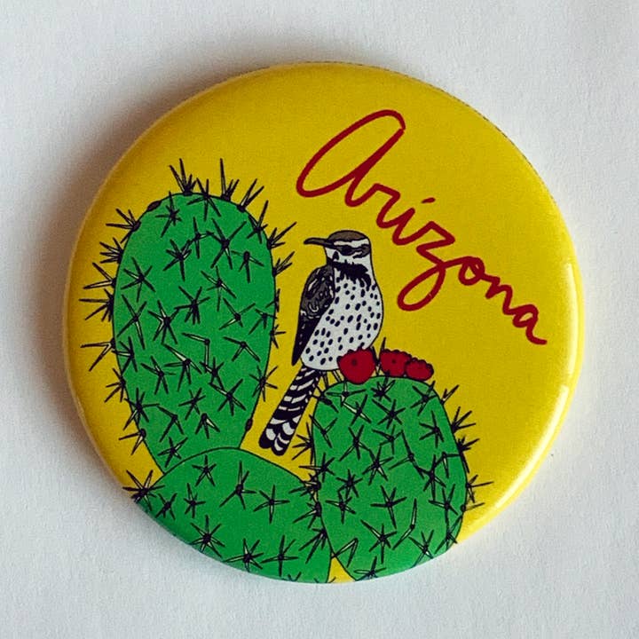 Arizona Magnet Kaktus Wren Desert Sydväst Souvenir för wholesale av Made by Nilina