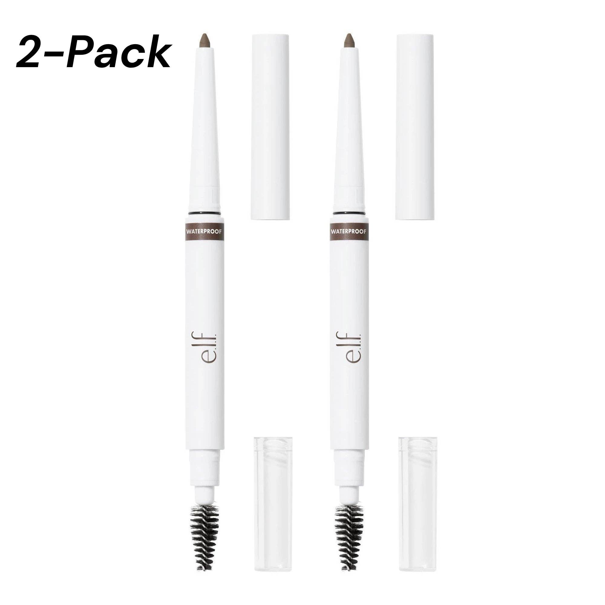 Infinite Basics - Vente Crayons à sourcils/de remplissage - Lot de 2 crayons à sourcils imperméables e.l.f. Instant Lift - Brun Foncé - 0,008 oz0