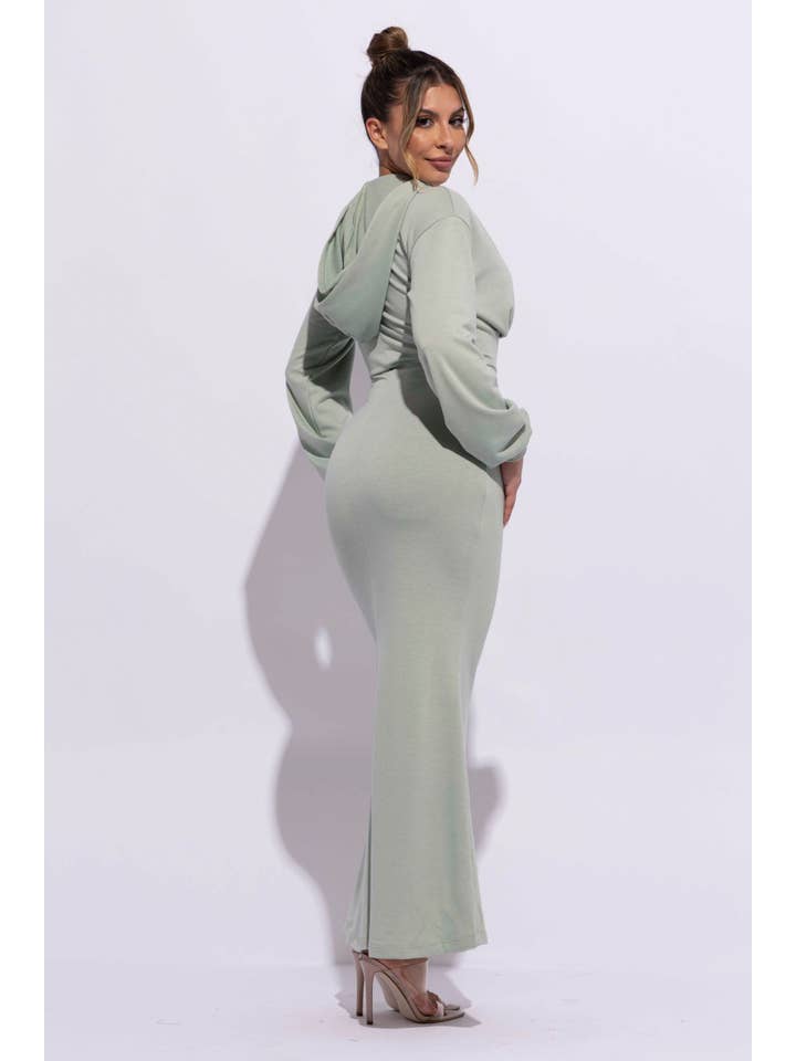 K Too – wholesale Dress – Women's – Hoodie maxi dress18