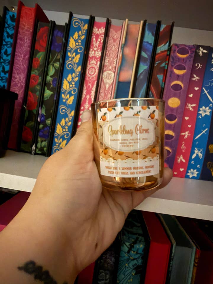 Sparkling Citrus 3oz Candle for wholesale by Scents, Stories, and Surprises