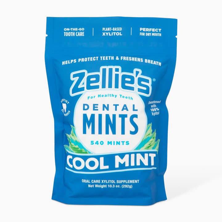Zellie's - Wholesale Mints - Zellie's Xylitol Dental Mints - Cool Mint 540ct Pouch