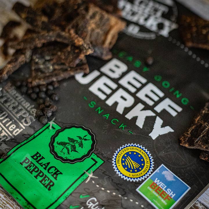 Trailhead | Get Jerky – wholesale Jerky – Black Pepper Jerky - Robust & Spicy Beef Jerky 1