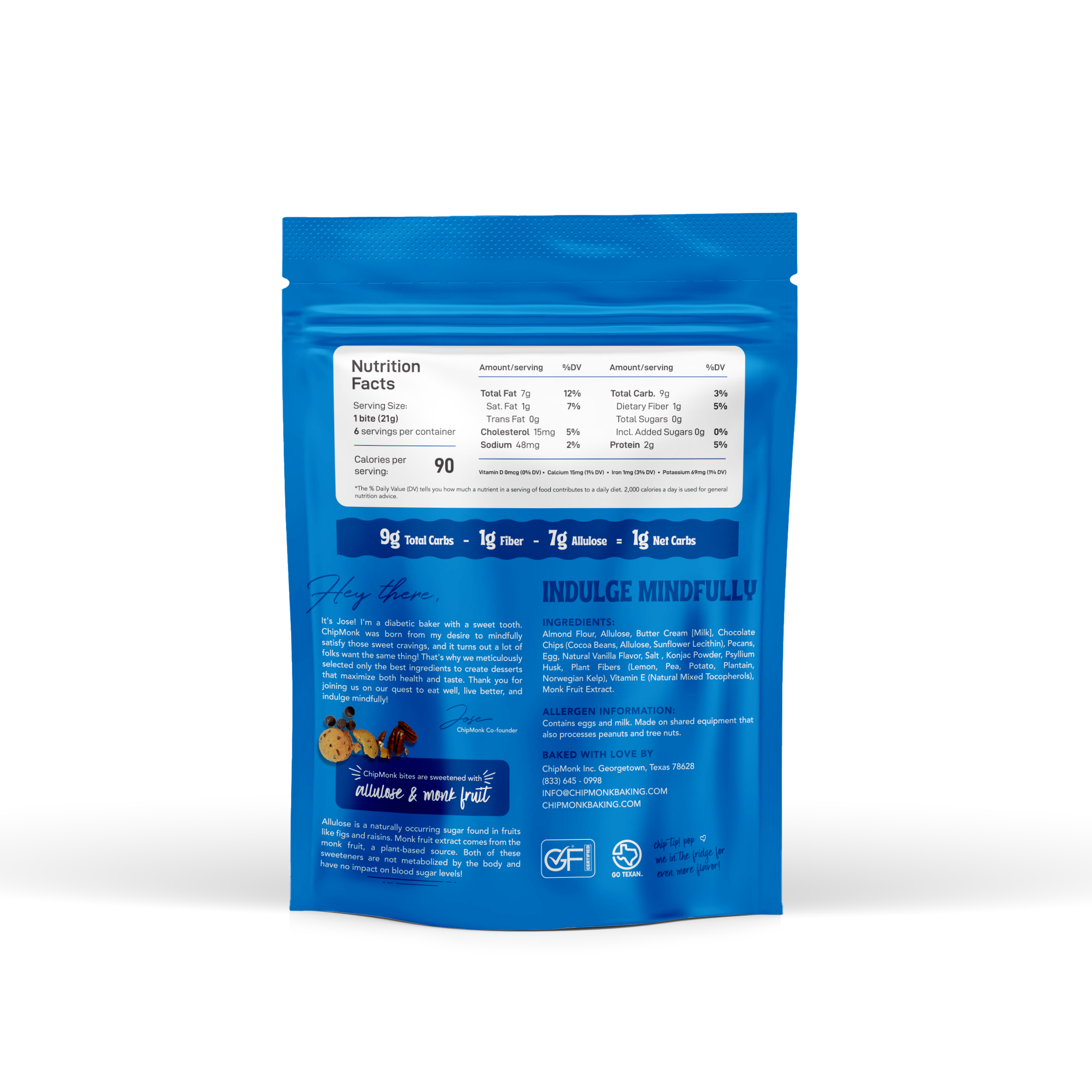 ChipMonk Baking - Vente Biscuits - Biscuits Keto aux pépites de chocolat1