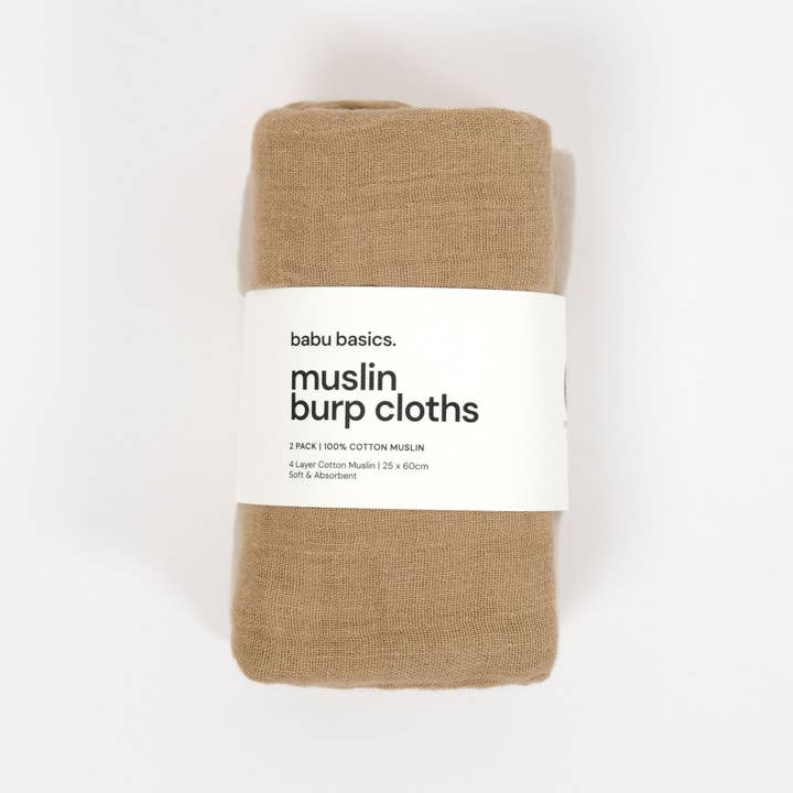 Babu - Wholesale Burp cloth set – Baby - Muslin Burp Cloth Set (2 pack)