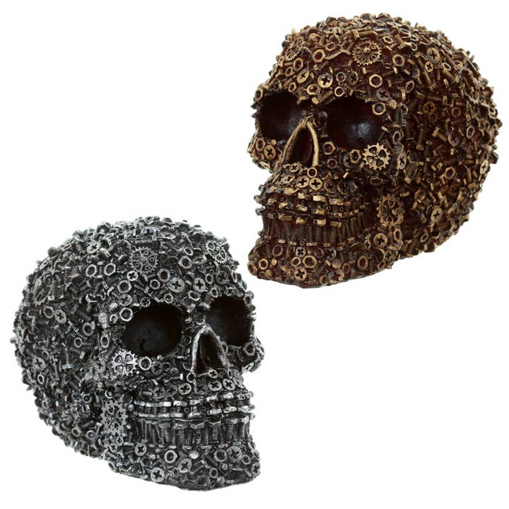 Puckator Ltd - Wholesale Ornament - Nuts, Bolts and Screws Skull Decoration