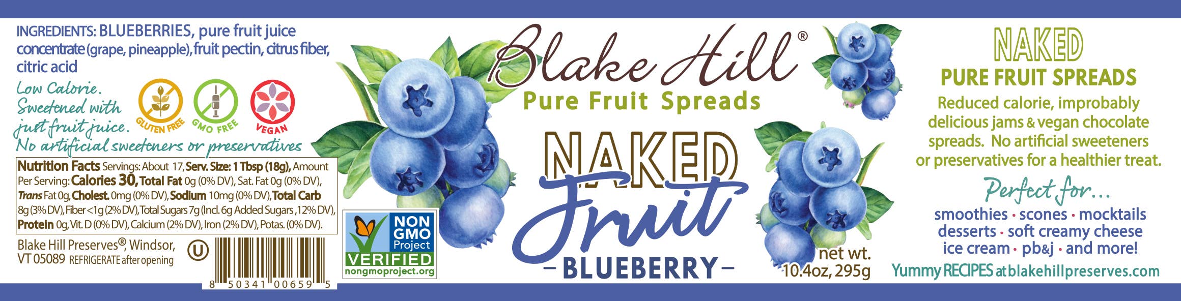 Blake Hill Preserves - Wholesale Jam/Jelly - Naked Blueberry Spread9