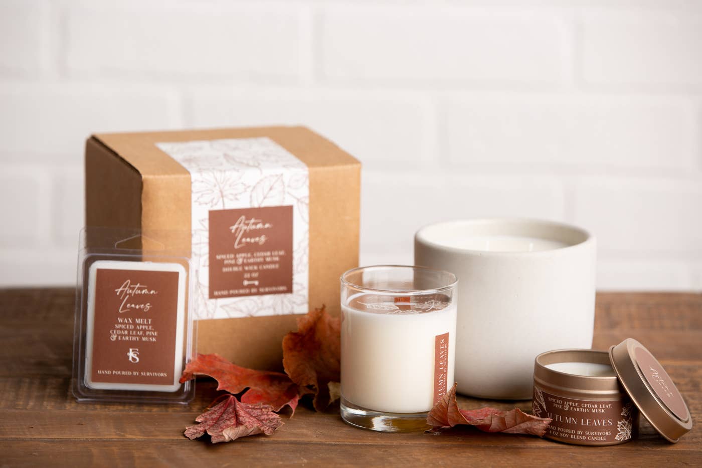 Freedom Studios - Wholesale Travel Candles - Autumn Leaves 4 oz Candle6