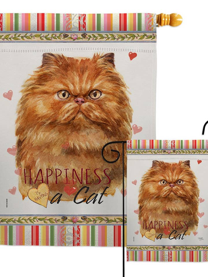 Drapeau de décoration chat animaux persans pour la vente par Two Group Flag Co