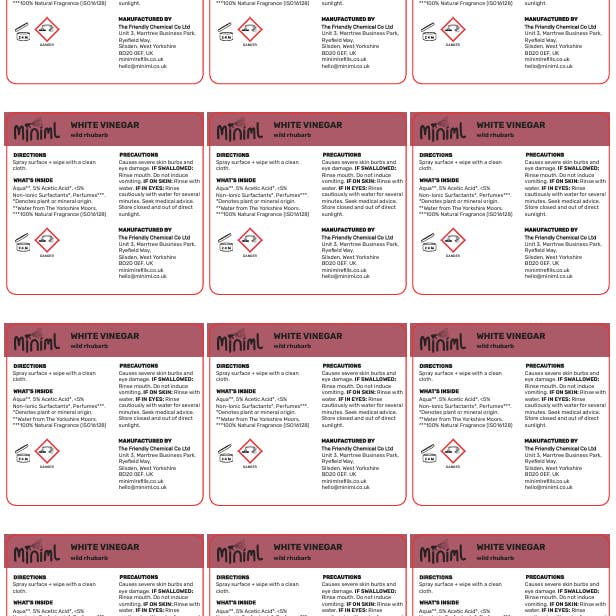 Miniml – wholesale Craft supplies – Miniml Safety Label Sheet - 12 x Labels (MIN217)31
