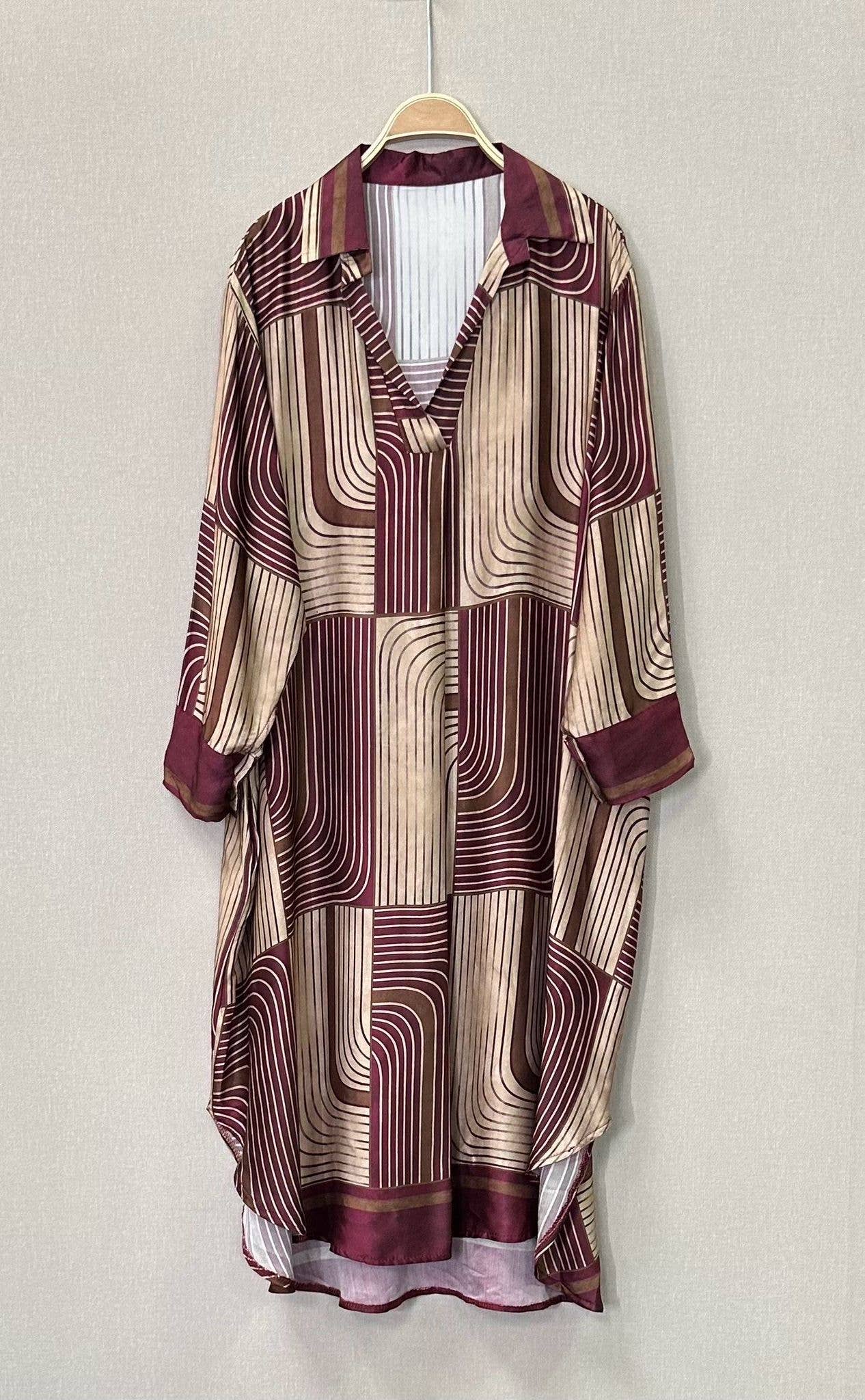 SWEET MAGIC MODA Y COMPLEMENTOS - Vendita all'ingrosso Vestito - Donna - ABITO TAGLIO AMPIO VISCOSA E SETA5